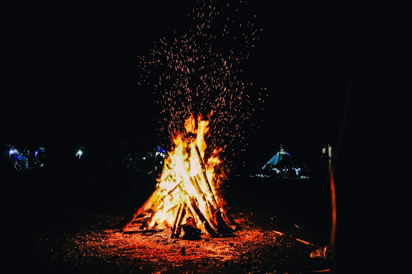 This is image shows a campfire