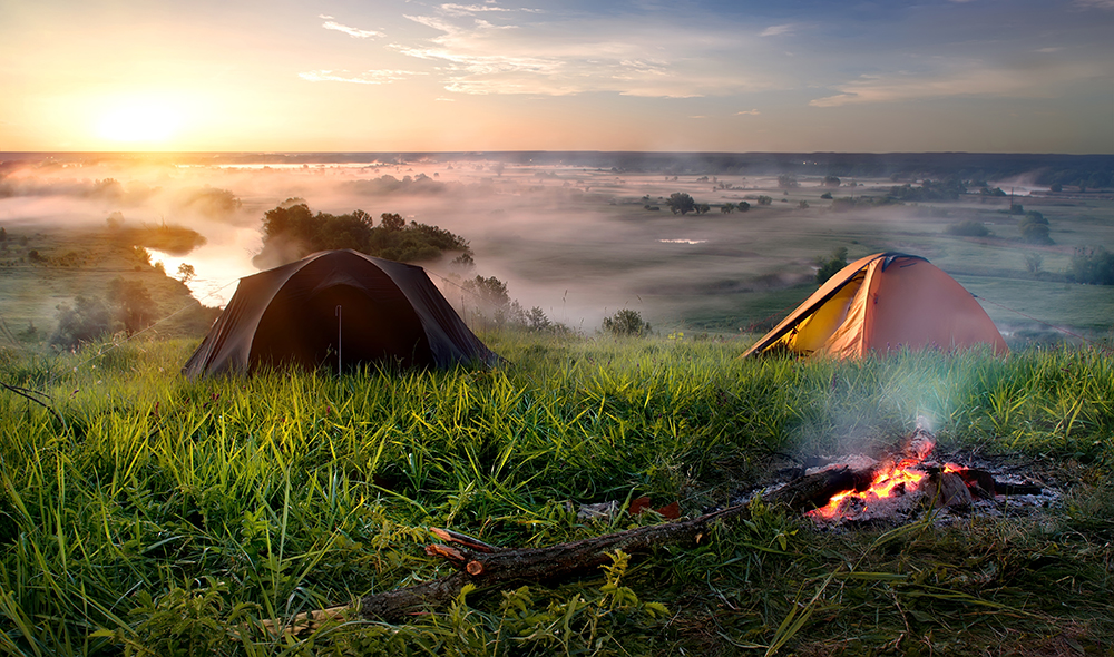 This image shows tents for camping 