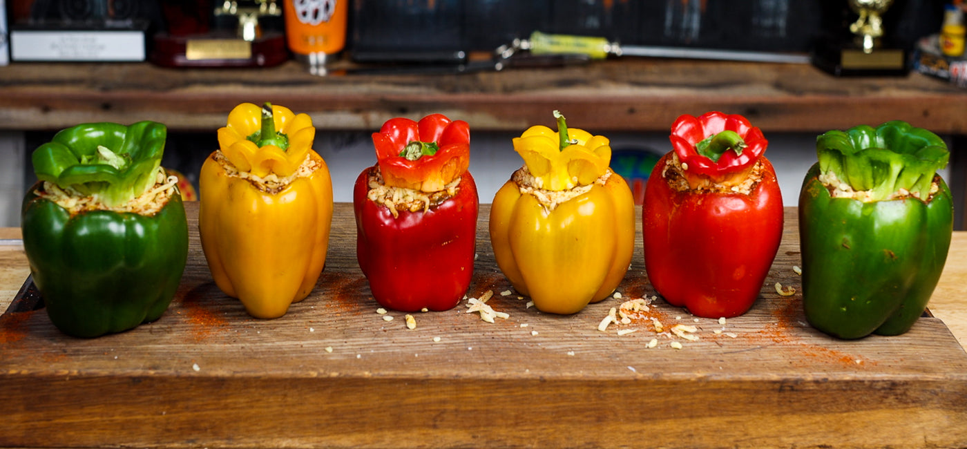 This image shows six pieces of chili capsicum