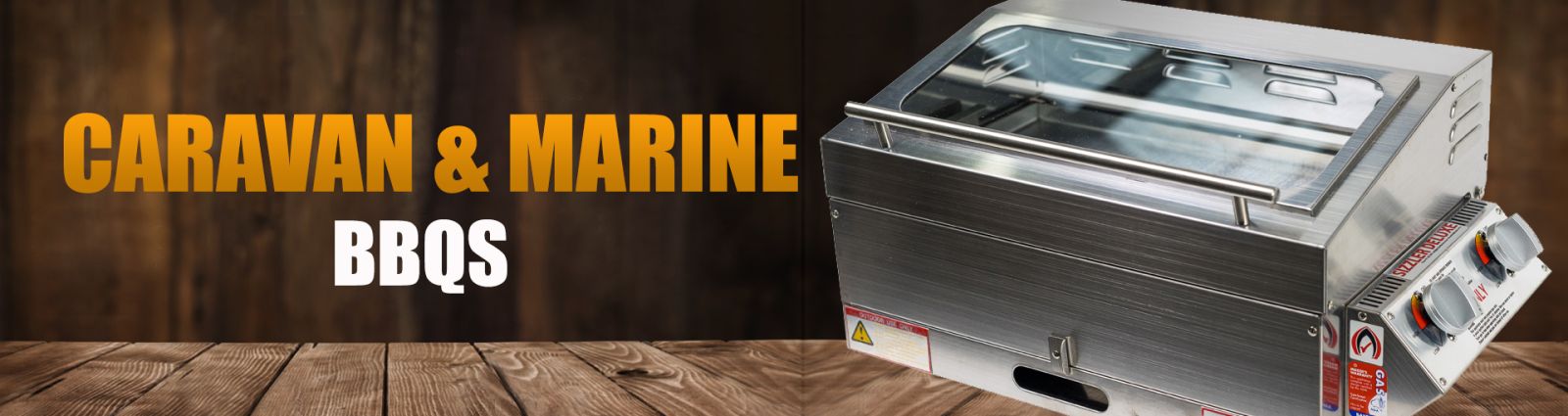 This is a header for Caravan and Marine Barbecues Australia