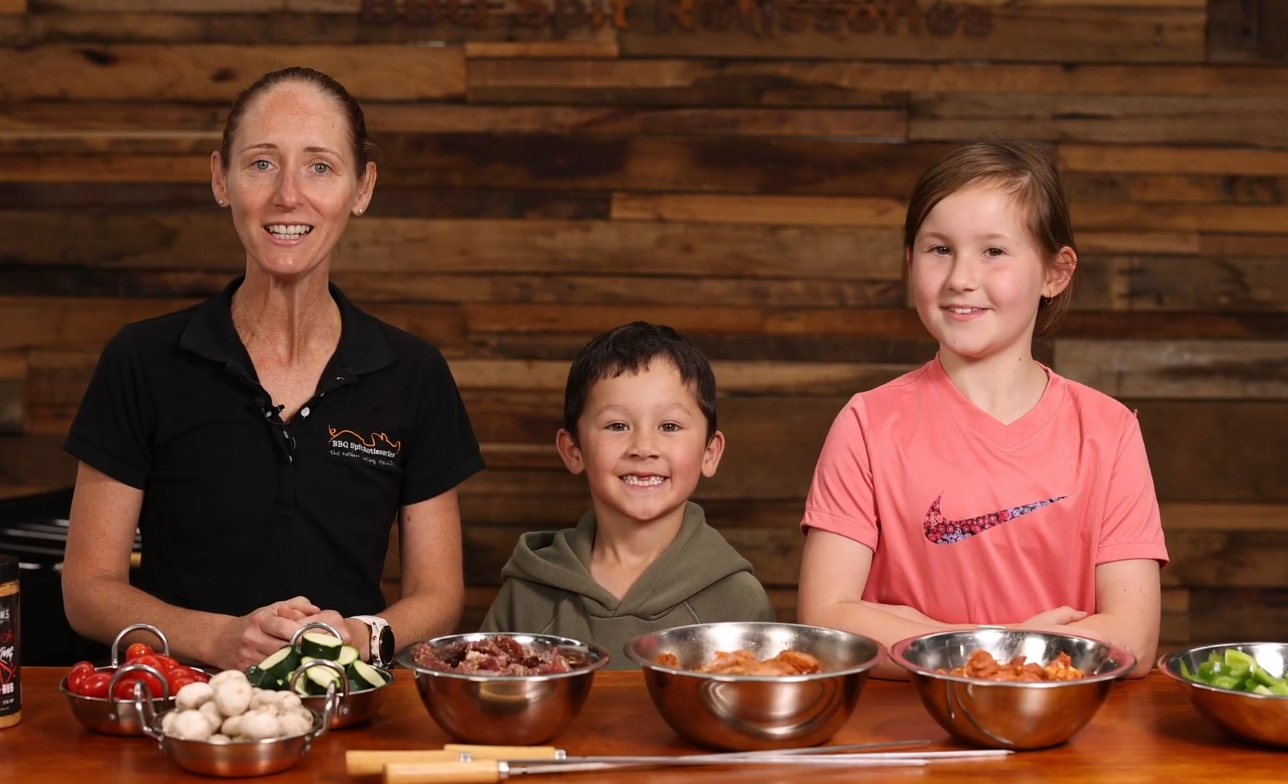 Cooking BBQ with kids