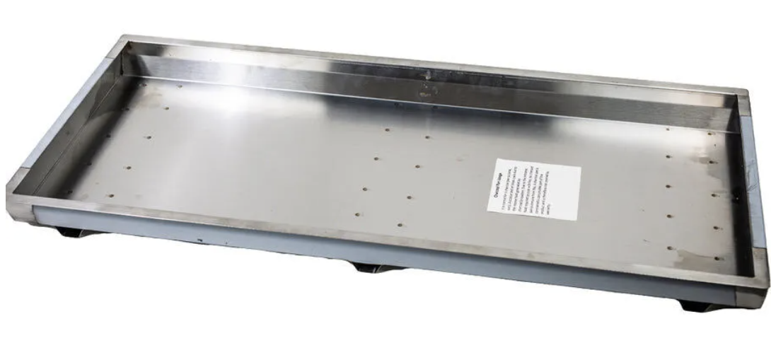 Closer look at the Flaming Coals Charcoal Pan for Cyprus Spit Roaster