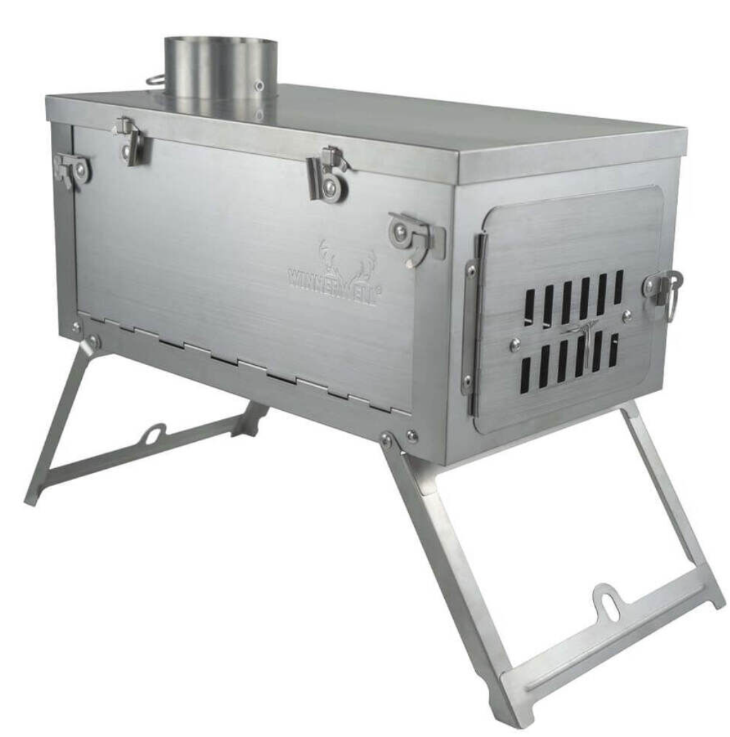 Closer look at the Winnerwell Fastfold PLUS Titanium Nested Pipe L-sized Camping Stove