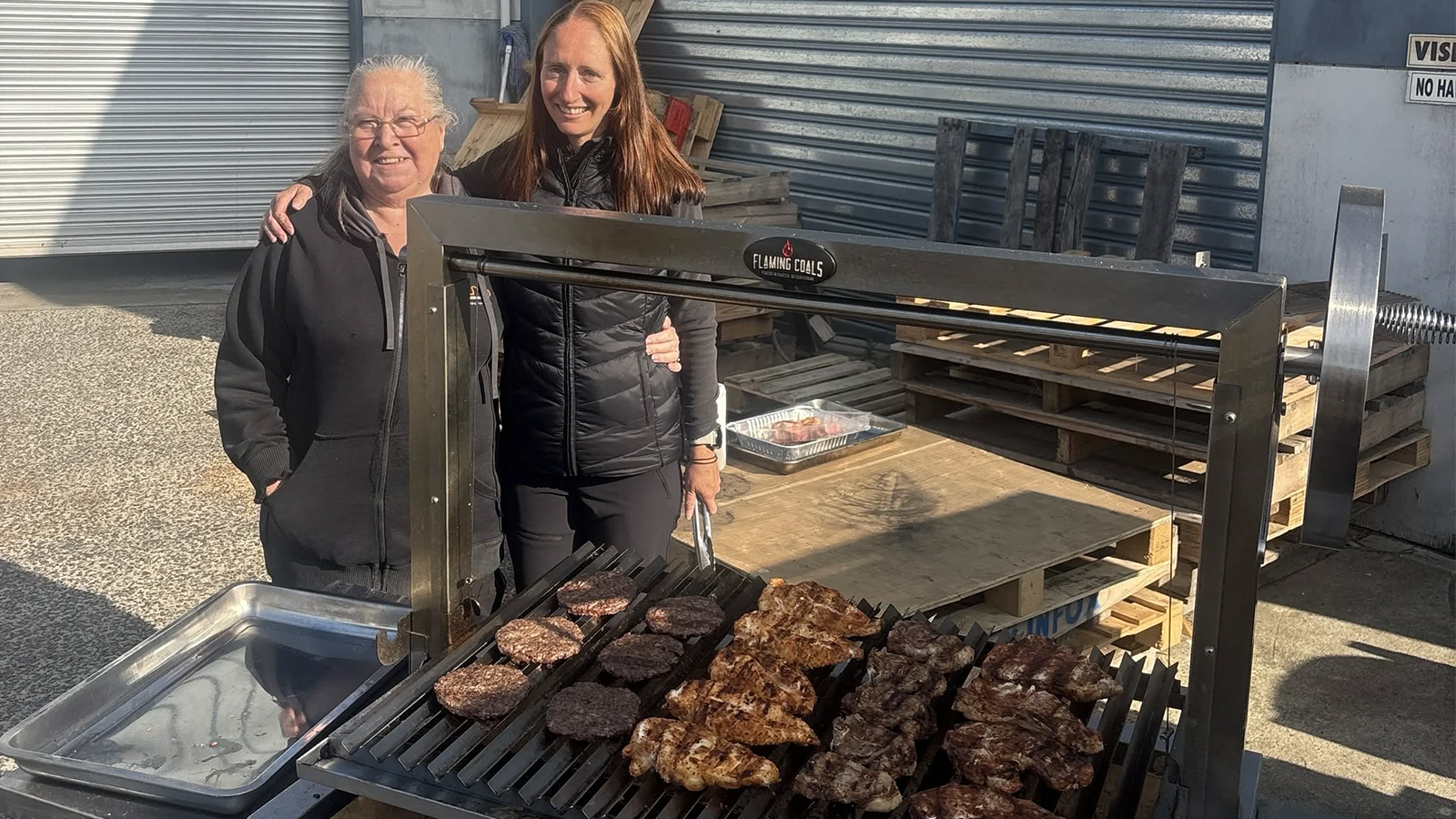 Parrilla cooking demonstration