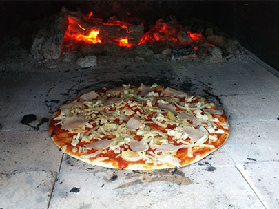 Pizza in Pizza Oven