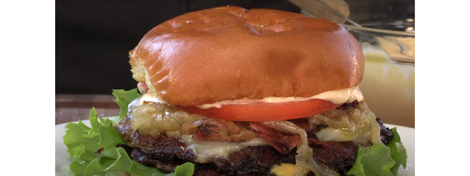 This image shows a smash burgers