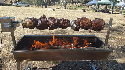 Minion Spit Roaster is used in cooking roast