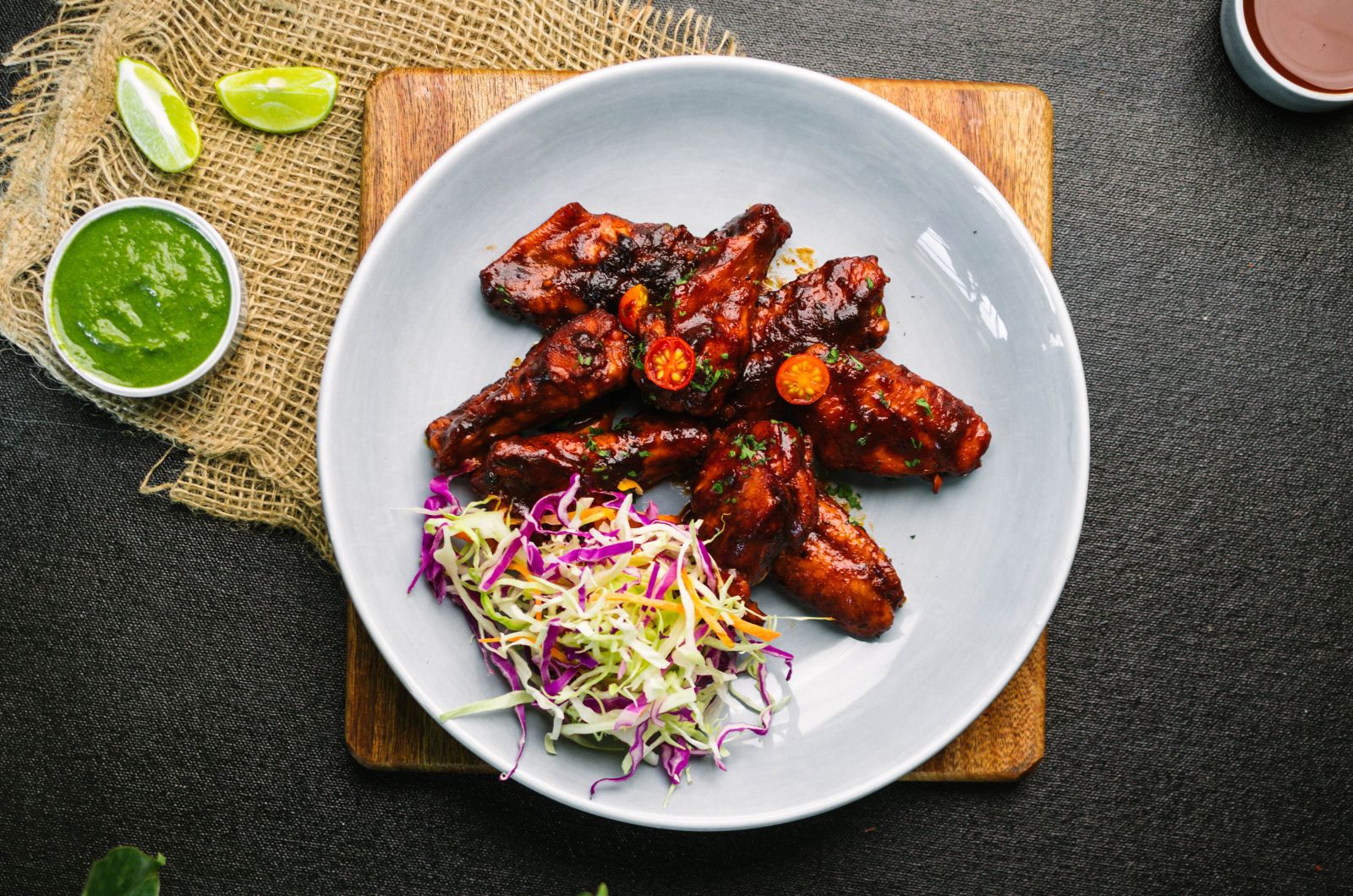 This image shows delicious chicken wings