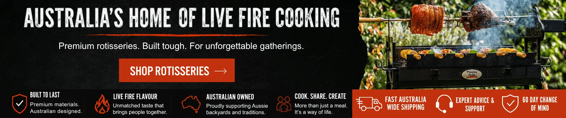 Live Fire Cooking - Desktop Banner