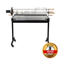 3 Skewer Cyprus Spit Roaster with Charcoal BBQ by Flaming Coals