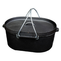 Preseasoned Oval Dutch Oven 10 quarts