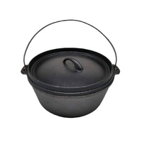 Cast Iron Camping Dutch Oven 4.5QT 10" by Flaming Coals
