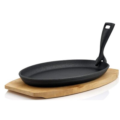Cast Iron Oval Sizzling Plate