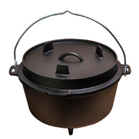 Cast Iron Camp Oven & Skillet 8QT by Flaming Coals