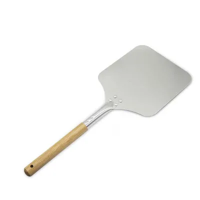 Aluminium Pizza Peel 66cm with Wooden Handle | Flaming Coals