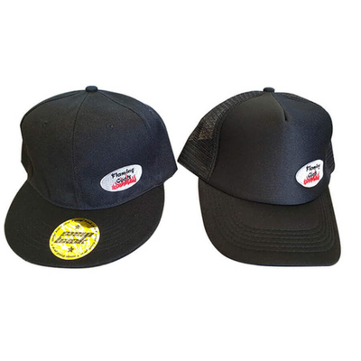 BBQ Hat/Cap FC Round Logo - Flat Brim & Trucker - Flaming Coals