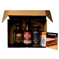 Pork Ribs Rub and Sauce Pack Combo Pack