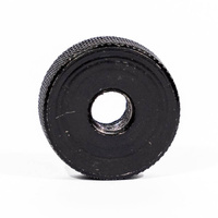 Knurled Round Nut – Black (M8) Doughnut