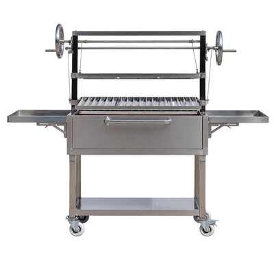 Twin Wheel Parrilla Argentinian BBQ Grill - Stainless Steel