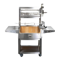 Stainless Steel Parrilla Argentinian BBQ with Rotisserie 610mm x 550mm