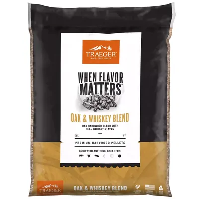 Oak and Whiskey Pellets 9kg  | Traeger