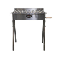 Stainless Steel Hibachi BBQ with 20 kebab skewers by Flaming Coals