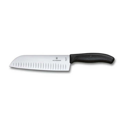 Santoku Knife - Fluted Edge Wide Blade by Victorinox