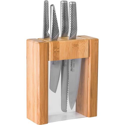 Global 5- Piece Ikasuv Knife Block Set