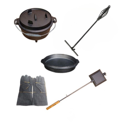 8 Pieces Camping Cookware Combo Set by Flaming Coals