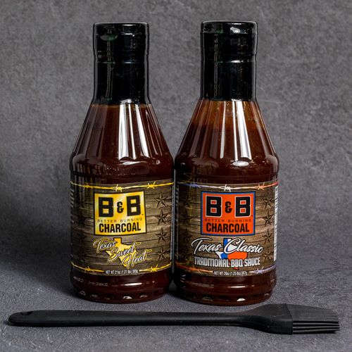B&B Charcoal Sauce Pack with Basting Brush