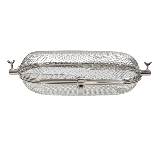 Rotisserie Basket | Round Cage Tumbler by Flaming Coals