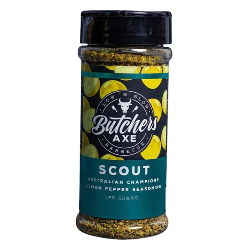 Scout- Lemon Pepper Seasoning by Butchers Axe BBQ