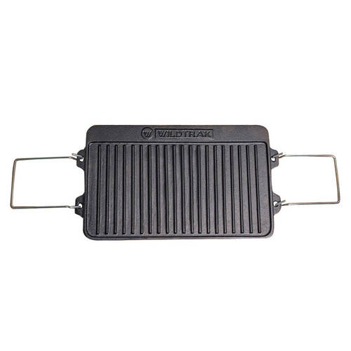 Reversible Griddle | Cast Iron 2 Burner Hotplate