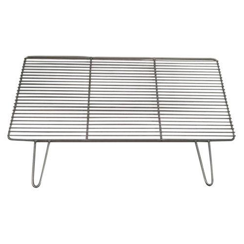 Charcoal BBQ Grill with Handles- Stainless Steel