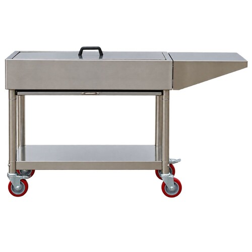 Stainless Steel Charcoal BBQ with Firebricks