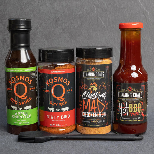Chicken Rub & Sauce 4 Pack by Flaming Coals