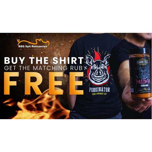 Flaming Coals T-Shirt- Pork