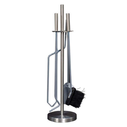 4-piece Fire Tool Set with Stand by Fireup
