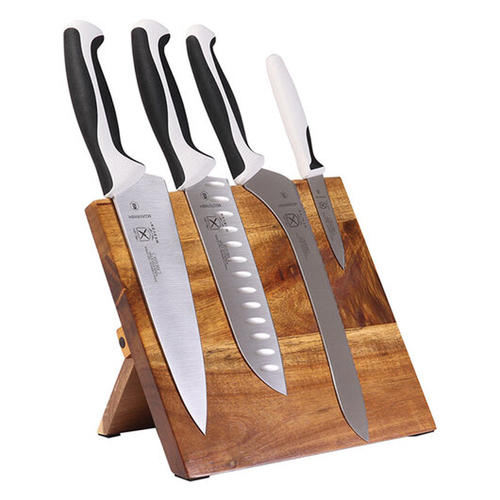 Mercer Millenia Knife & Board Set 5pc -White