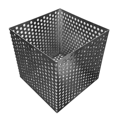 Offset Smoker Charcoal Basket - Flaming Coals