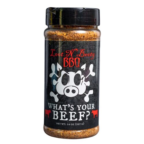 What's Your Beef Jar 14oz | Loot N' Booty BBQ