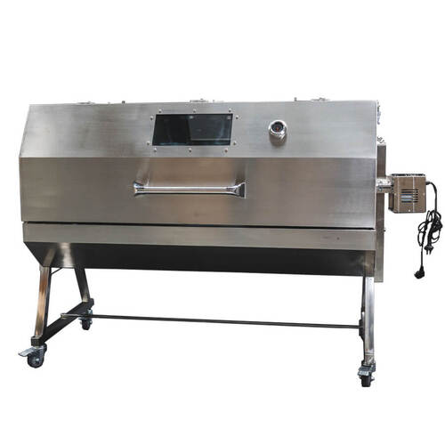 Stainless Double Skewer Spit Rotisserie