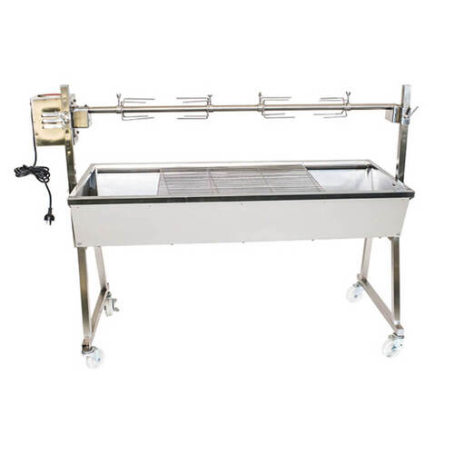 The Minion 1200mm Stainless Steel Spit Rotisserie