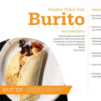 Smoked Pulled Pork Burito Recipe image