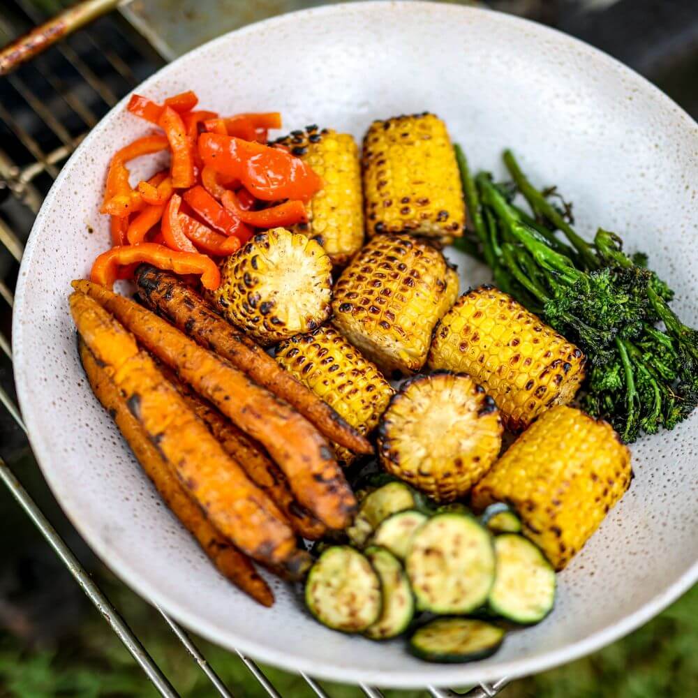 How to Cook Veggies on an Auspit Rotisserie image