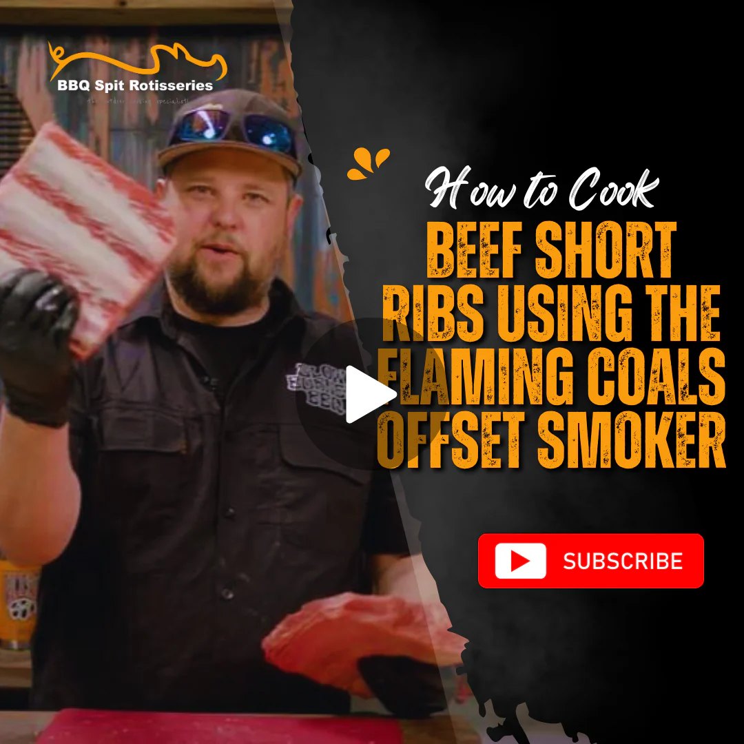 How to Cook Beef Short Ribs using the Flaming Coals Offset Smoker image