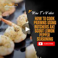 How to cook Prawns using Butchers Axe Scout Lemon Pepper Seasoning image