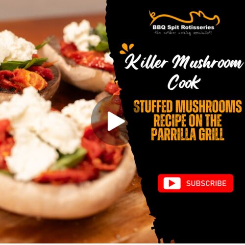 Killer Mushroom Cook | Stuffed Mushrooms Recipe on the Parrilla Grill image