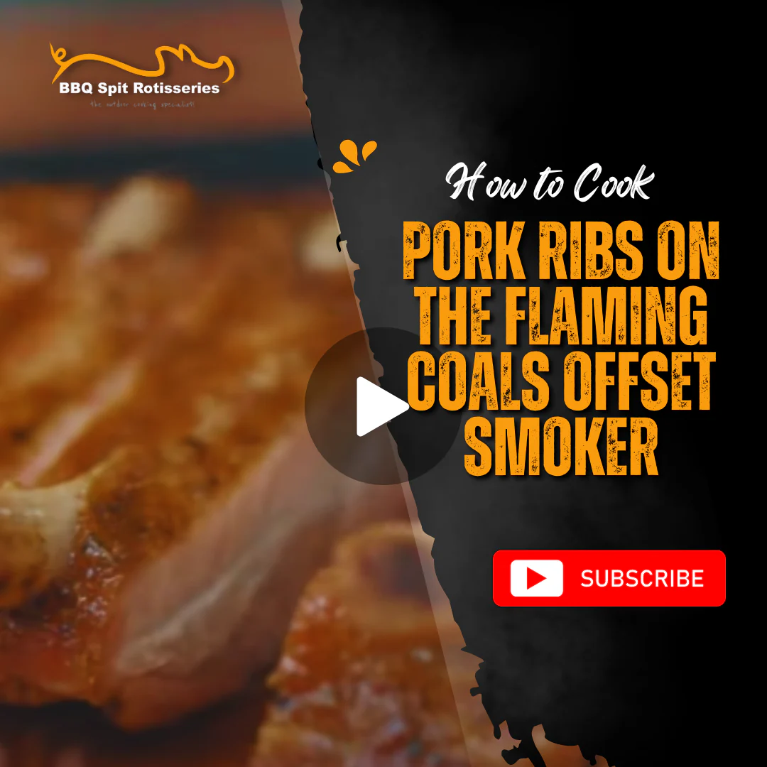 How to Cook Pork Ribs on the Flaming Coals Offset Smoker image