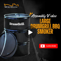DrumGrill BBQ Smoker - Large Assembly Video image